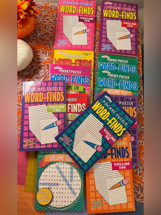 Kappa Other - Lot of 14 Kappa Word Finds Puzzle Books 13 pocket puzzle and 1 movie time